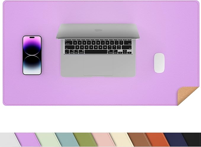 Leather Desk pad Protector, Large Desk mat by AFIING