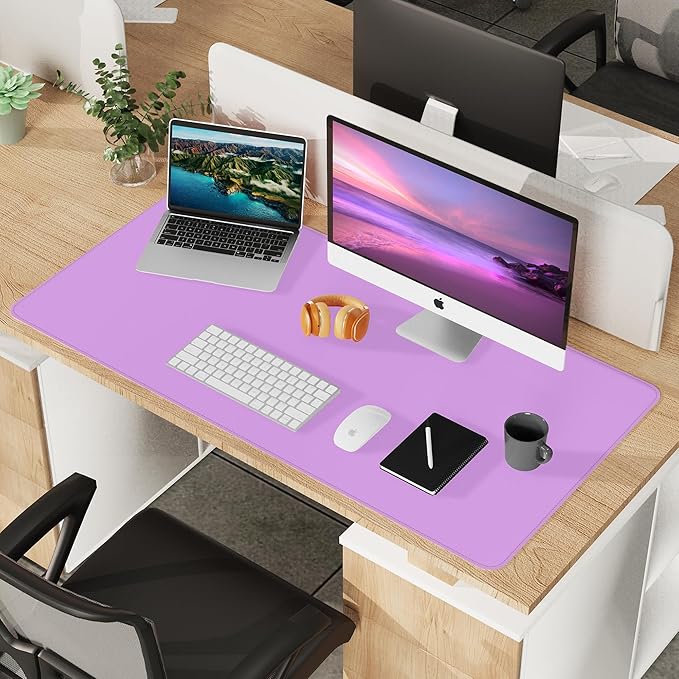 Leather Desk pad Protector- 47.2" x 23" Large Desk mat - Image 6