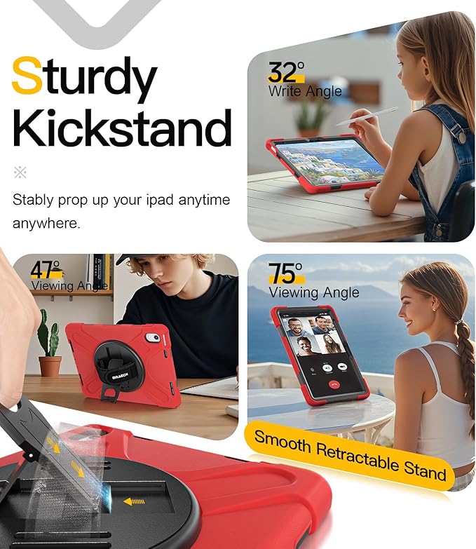 BRAECN for iPad 11th/10th Generation case 11/10.9 inch 2025/2022 Heavy Duty - Image 5
