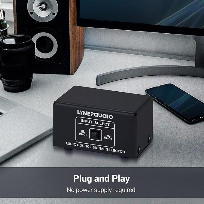 Audio Switcher RCA 2 in 1 Out/1 in 2 Out A/B Switch Stereo Audio Splitter Box - Image 5