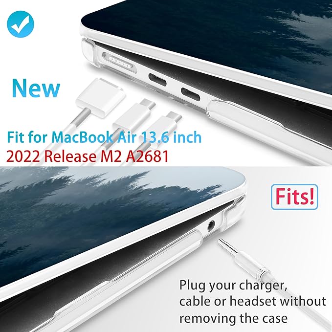 Mektron for 2025 M4 MacBook Air 13.6 Inch A3240 Case Fits 2023 A2681 M2 2024 - Image 2