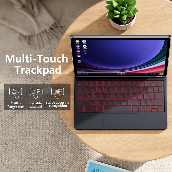 Magentic Keyboard Case for Samsung Galaxy Tab S10+/ S9+ /S9 FE+/S8+/S7+/S7 FE - Image 4