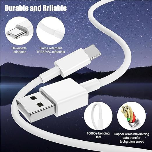 3-Pack 6FT Car Carplay Cable USB A to USB C Cable - Image 4