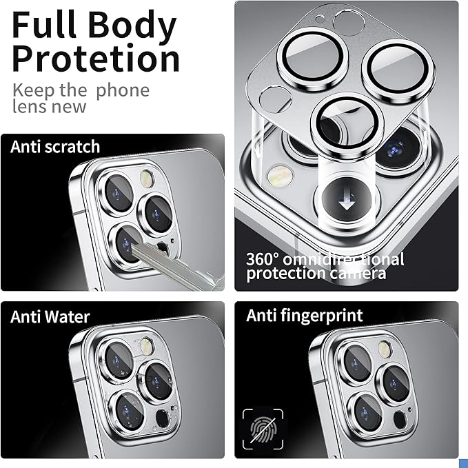 Camera Lens Protector for iPhone 14 Pro/iPhone 14 Pro Max, Alloy Metal Camera - Image 2