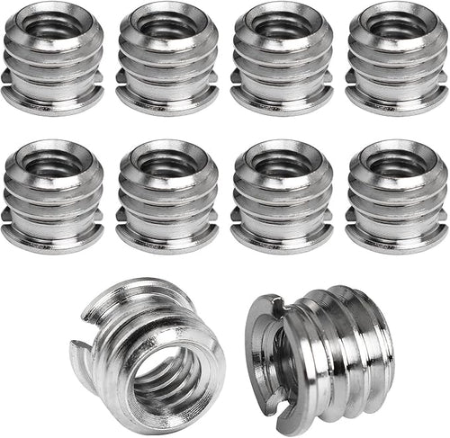 1/4"-20 Female to 3/8"-16 Male Tripod Thread Adapter LUORNG 10PCS Standard by LUORNG