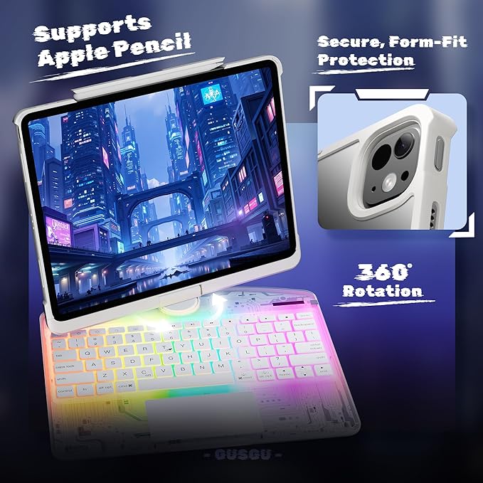 KITONE Transparent Case with Wireless Keyboard only - Image 3