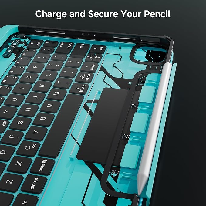 iPad Keyboard Case for 2024 M4 iPad Pro 11 inch, Magic Wireless Keyboard - Image 7
