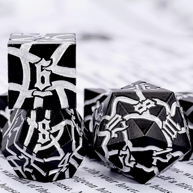 D&D Stripe Dice Set, Crack Polyhedral Dice - Image 5