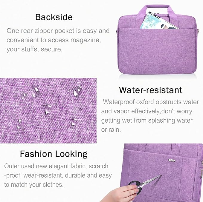 Voova Laptop Bag Case 15 15.6 16 Inch, Computer Sleeve Messenger Bag - Image 5