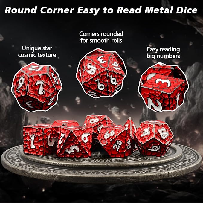 PJOY Metal D&D Dice Set for Dungeons and Dragons Dice - Image 5
