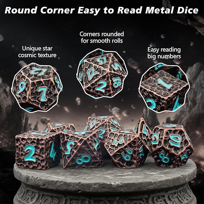 PJOY Metal D&D Dice Set for Dungeons and Dragons Dice - Image 5