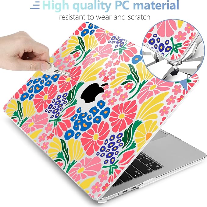 MEEgoodo for M4/M3/M2 MacBook Air 15.3 inch Case 2025 2024 2023, Case Fit Model - Image 4