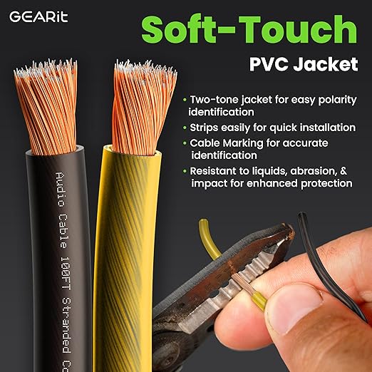 GEARit Speaker Wire 14 Gauge, Speaker Cable 100ft - Image 2