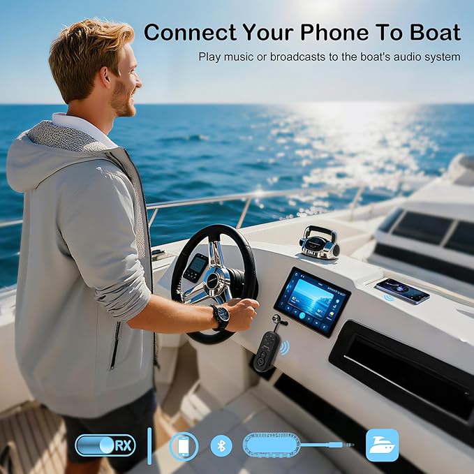 Bluetooth 5.4 Transmitter Receiver, 2 in One Airplane Audio Adapter - Image 4