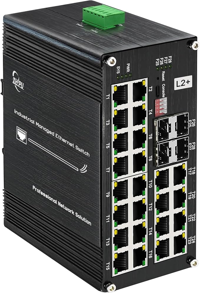 Industrial L2+ Managed 24 Port PoE Ethernet Switch by Xnyahitog