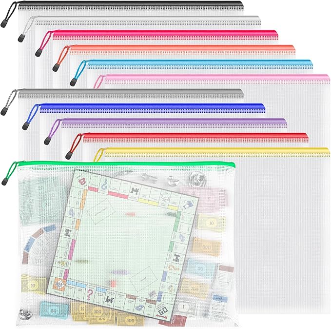 Umriox Zipper Pouch, 16.9x12.4 in, Extra Large Zipper Bags, Waterproof Zipper by UMRIOX