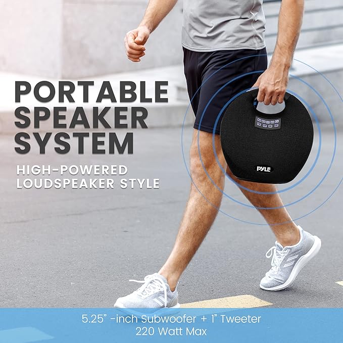 Pyle Mini IPX4 Waterproof Wireless Portable Bluetooth Speaker, - Image 5