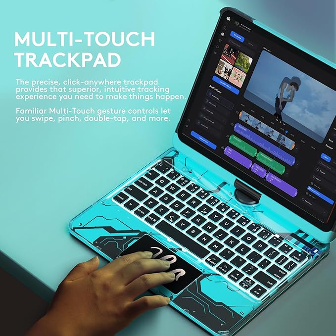 GUSGU Transparent Case with Wireless Keyboard only - Image 6