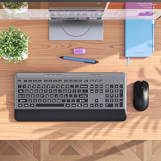 Silent Wireless Keyboard and Mouse Combo - Image 3