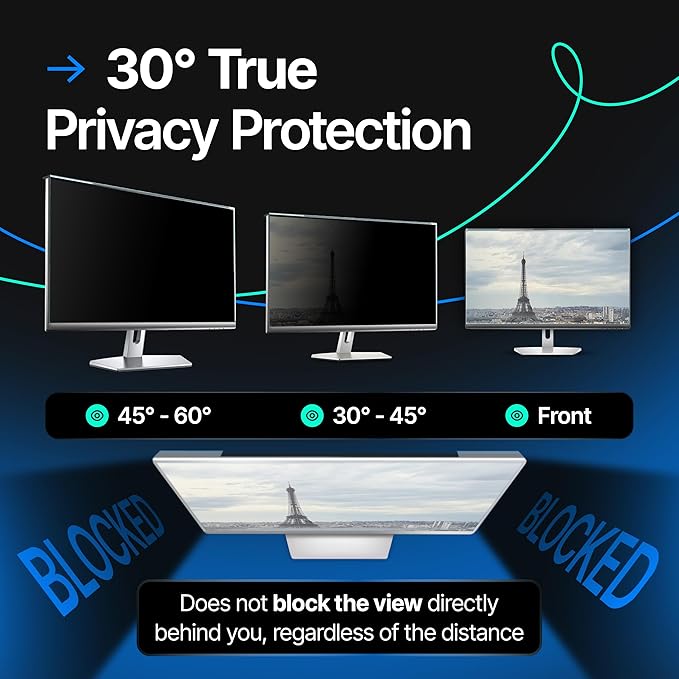 Universal Acrylic 26, 27 Inch Computer Privacy Screen Filter - Image 3