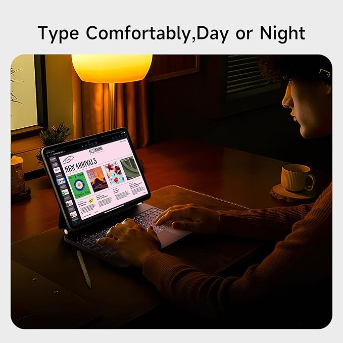 nimin Keyboard Case for 2024 iPad Air 13 and iPad Pro 12.9 6th, 3rd Gen - Image 8
