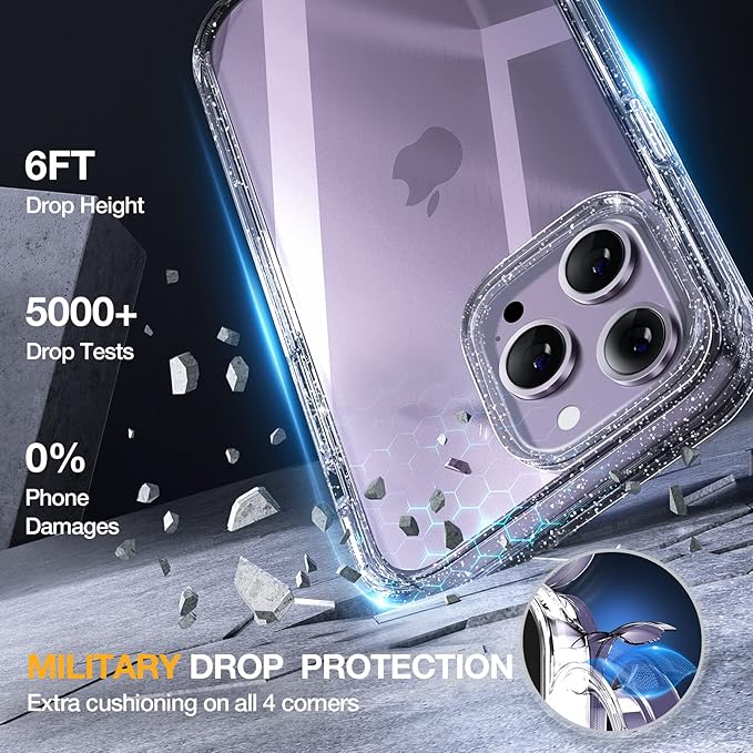 Miracase Glass Series Designed for iPhone 14 Pro Case 6.1 Inch, Upgrade - Image 3