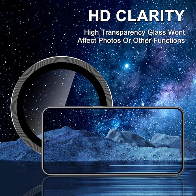 for Samsung Galaxy S24 Plus Camera Lens Protector, Individual Metal Ring - Image 4