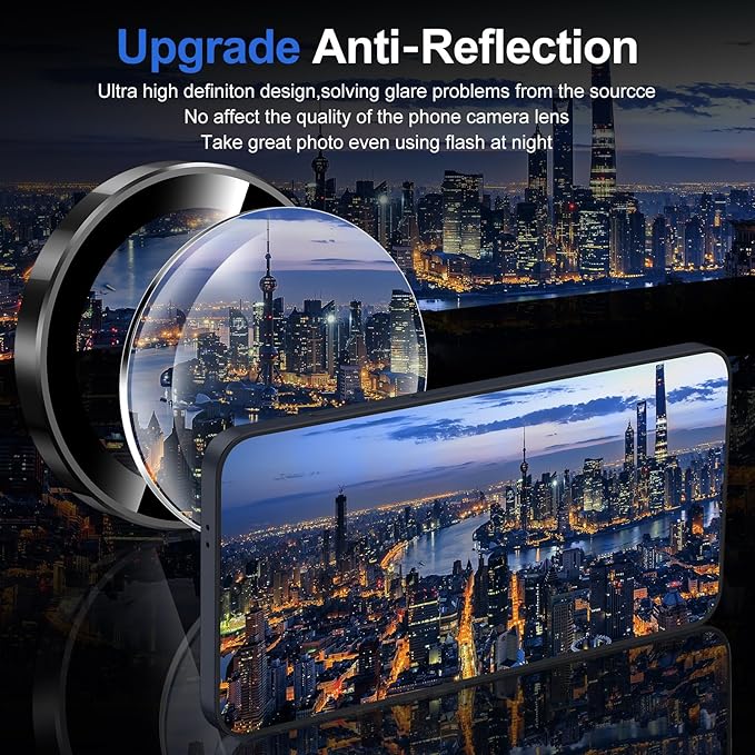 for Samsung Galaxy S25 Camera Lens Protector, Individual Metal Ring Tempered - Image 4