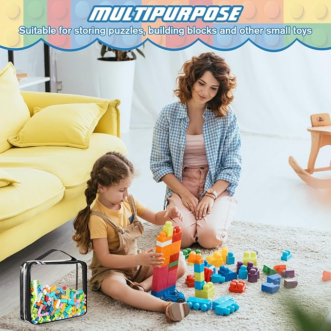 Sanwuta 6 Packs Toy Storage Bags, PVC Organizing Case Bags - Image 4