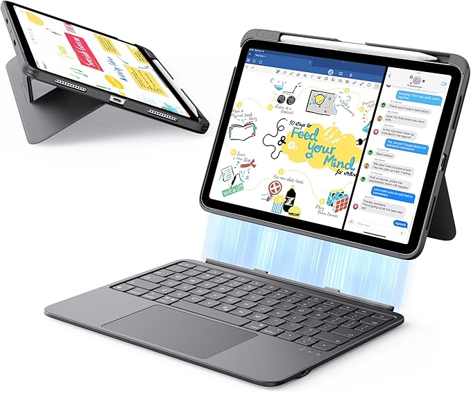 ESR for iPad 11th/10th Gen Flex Keyboard Case, Ultra-Light Magnetic Detachable by ESR