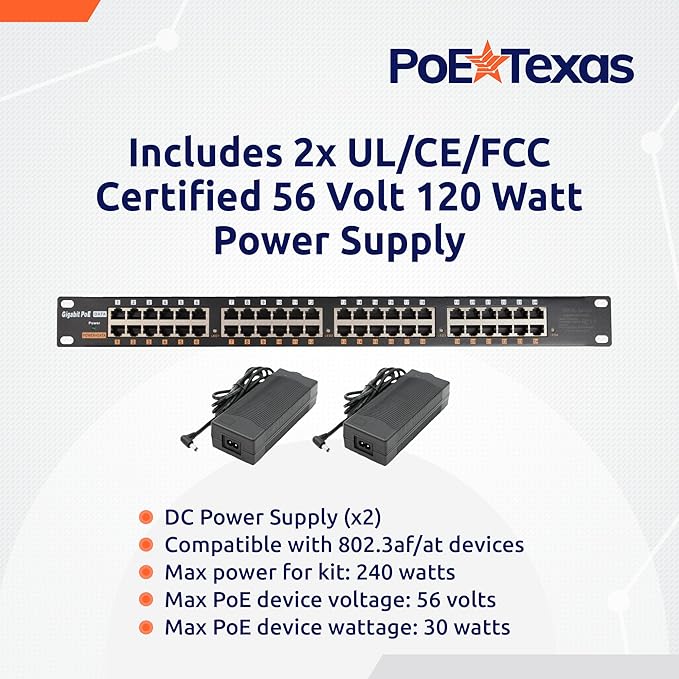 PoE Texas 24 Port PoE Injector - Image 6