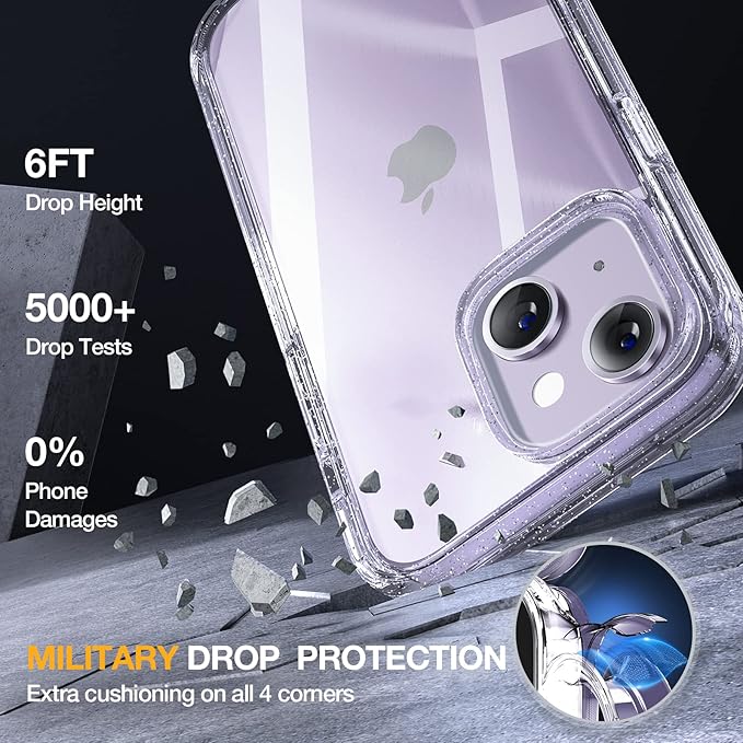 Miracase Designed for iPhone 14 Case 6.1 inch, Full-Body Protective Bumper - Image 4