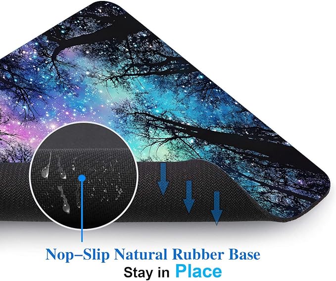 Black Night Sky Forest Mouse Pads - Image 4