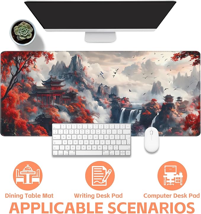 Mouse Pad Large Chinese-Style Landscape Painting Non-Slip Gaming Desk Mat - Image 4