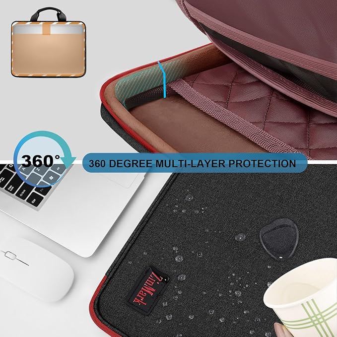 Laptop Case 15.6 Inch Briefcase Military-Grade Protection - Image 3
