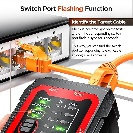 AMPCOM Wire Tracker & Network Cable Tester - Image 6