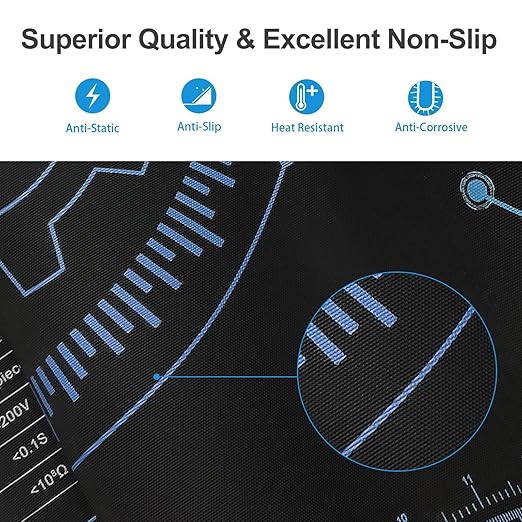 KooMall 24x16 Inch Anti Static Rubber Mat Kit - Image 4