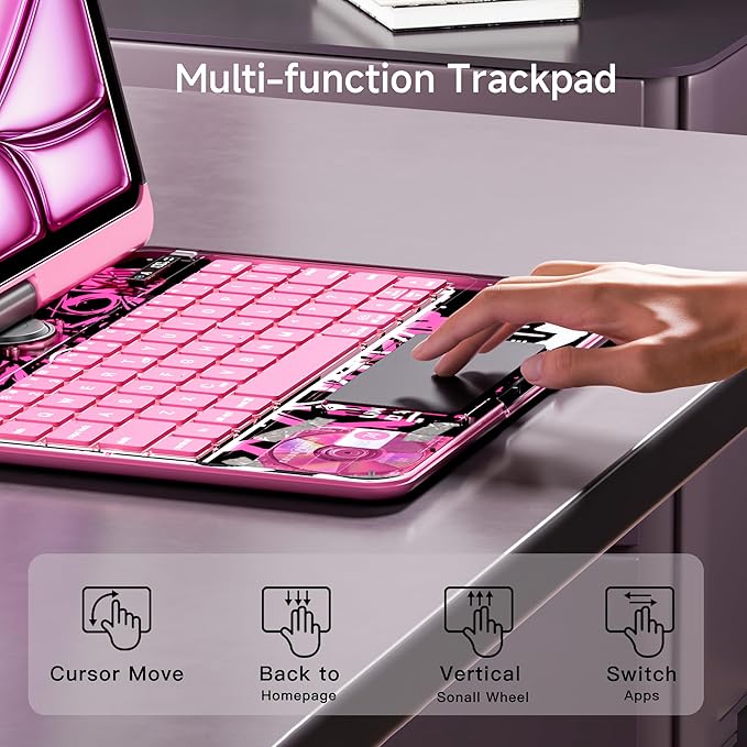 Keyboard Case for 12.9 inch iPad Pro 6/5/4/3rd Gen & 13 inch iPad Air Wireless - Image 4