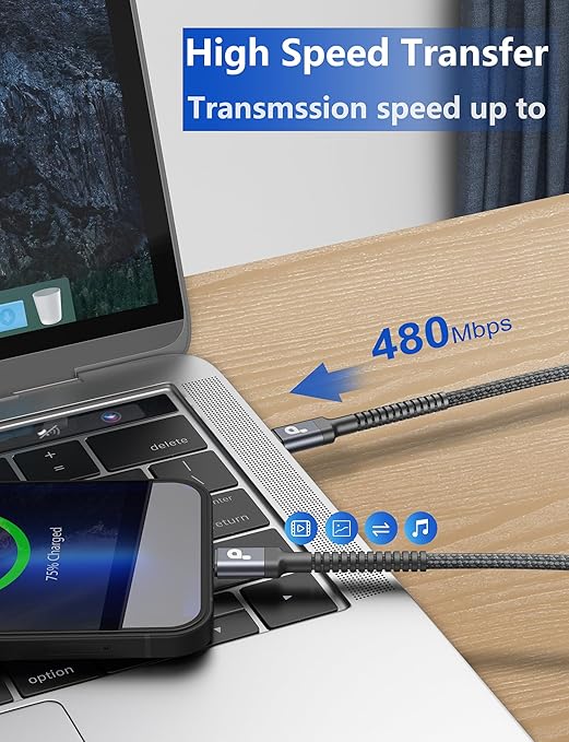USB C to Lightning Cable 6FT 2Pack, iPhone Charger Fast Charging, USBC iPhone - Image 4