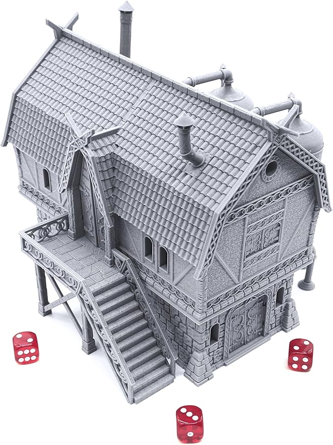 EnderToys The Brewhouse by Printable Scenery, 3D Printed Tabletop RPG Scenery - Image 2