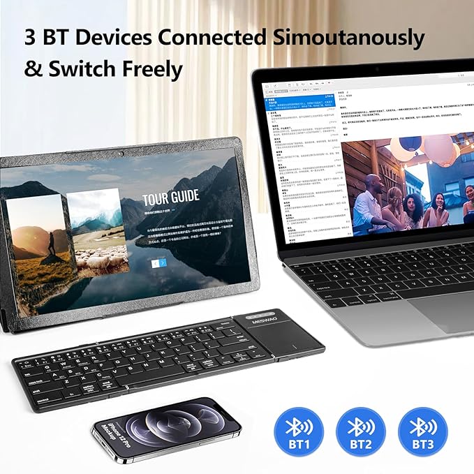 Foldable Bluetooth Keyboard - Image 2