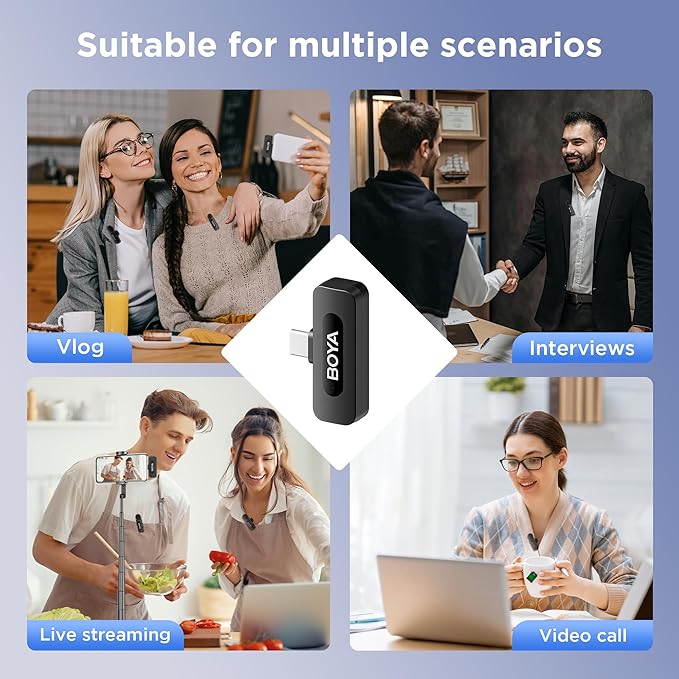 BOYA BY-V10 USB-C Wireless Lavalier Microphone - Image 7