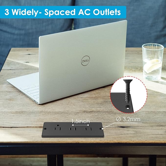 Conference Recessed Power Strip Socket Waterproof, Furniture Recessed Power - Image 3