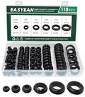 110 Pcs Rubber Grommets for Wiring by EASYEAH