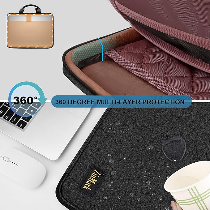 Laptop Case 15.6 Inch Briefcase Military-Grade Protection - Image 3