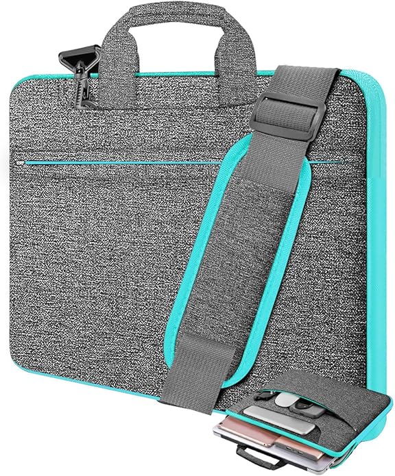 Universal Laptop Shoulder Bag 13-17.3 Inch Shockproof Briefcase by Hseok