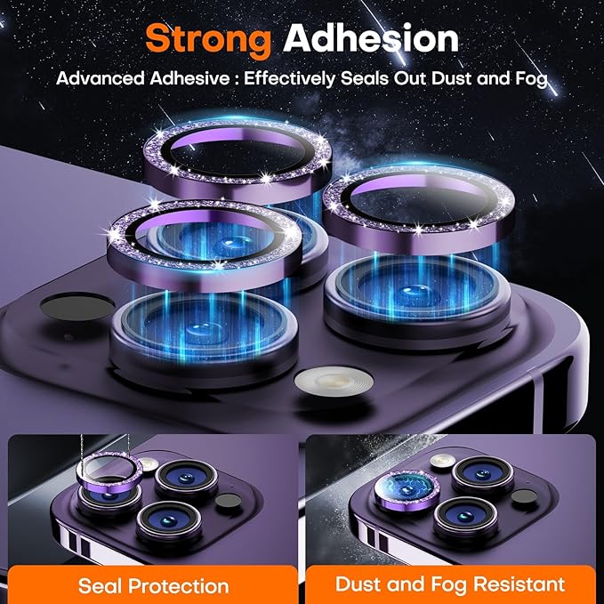 Camera Lens Protector for iPhone 16 Pro Max/16 Pro/15 Pro Max/15 Pro/14 Pro - Image 2