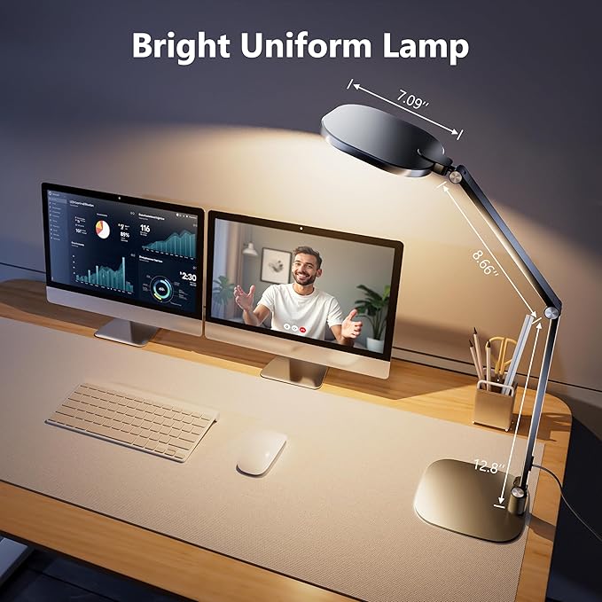 LED Desk Lamp for Home Office, 15W Computer Zoom Lighting - Image 7