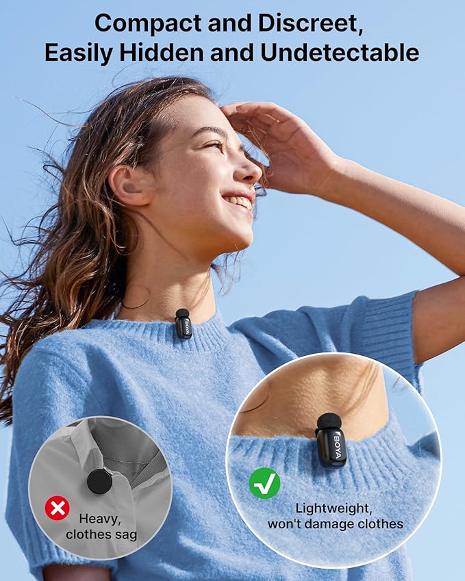 BOYA mini Wireless Microphone for iPhone/Android/PC/Tablets - Image 6