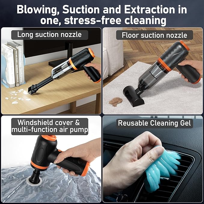 COLORCORAL 12-in-1 Cordless Compressed Air Duster - Image 3